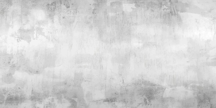 A dark and gritty grunge metal background features an aged, rough concrete wall texture with a dirty, textured surface of vintage grey paint and old cement stone