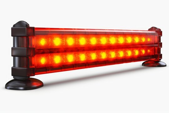 Flashing emergency led light bar providing warning and safety