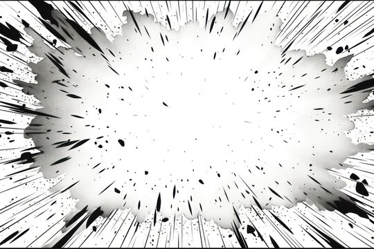 Explosion texture silhouette lighting.