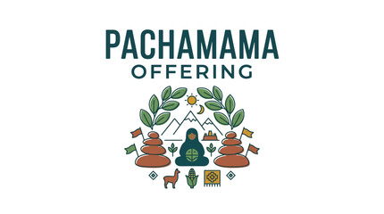 Pachamama Offering Ritual Icon - Andean Culture, Nature, Spirituality © Keano