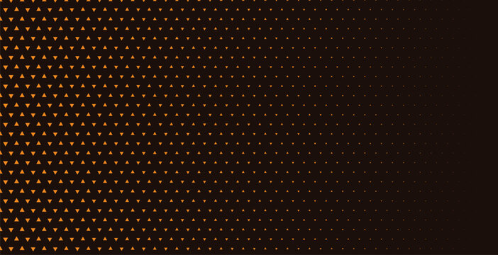 Gradient triangle pattern background abstract geometric design orange on dark.