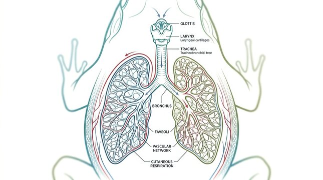 Detailed Diagram of Human Respiratory System and Its Components