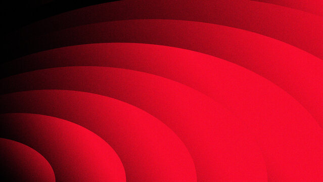 A soft red and white abstract background features elegant silk wave lines and a gradient digital texture for a modern vector design with grain texture