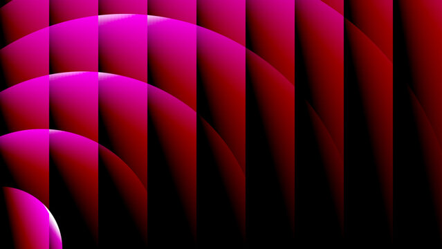 geometric half circles in purple color with geometric lines and futuristic dark red patterns for a modern vector cover design