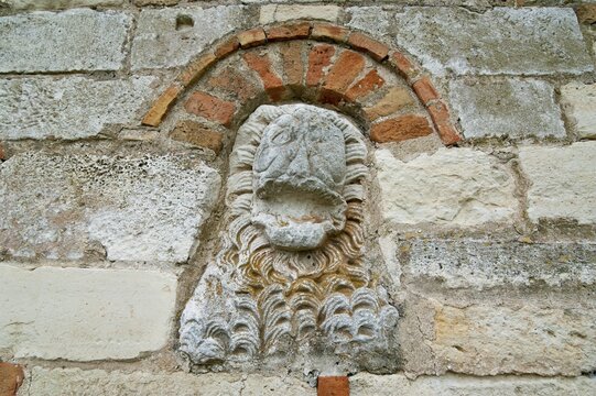 Stone carving, Roman ruins of Apollonia, Albania