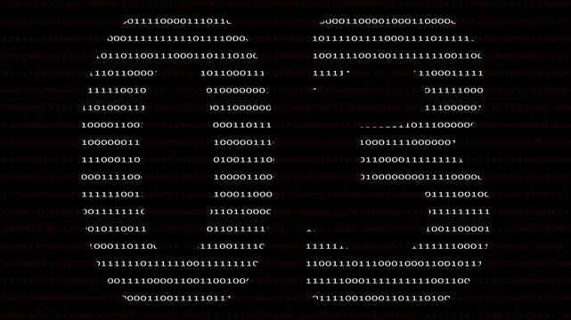 02 Number name in Binary Code Pattern. Binary numbers base background. Digital technology.