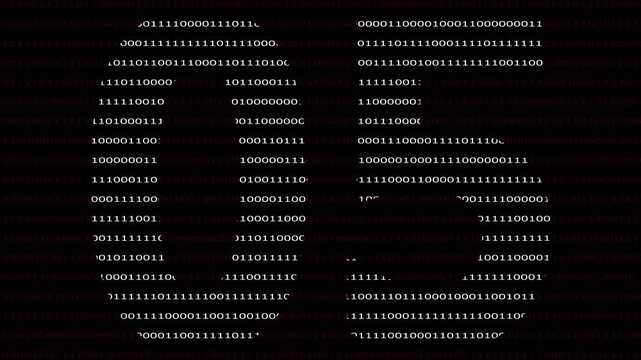 02 Number name in Binary Code Pattern. Binary numbers base background. Digital technology.