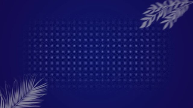 Deep Blue Leaf Shadow Abstract Gradient Animated Background Seamless Loop 4K