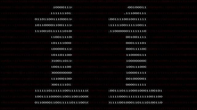 02 Number name in Binary Code Pattern. Binary numbers base background. Digital technology.
