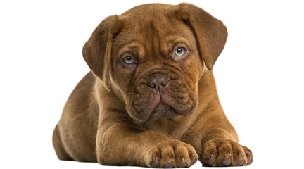 brown puppy, puppy, dog, brown dog, cute isolated on transparent background © chahat