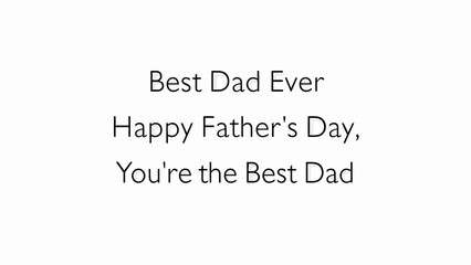 Father's Day, Best Dad, Happy Father's Day, Greeting Card, Text, Vector Illustration © MSTMANWARA