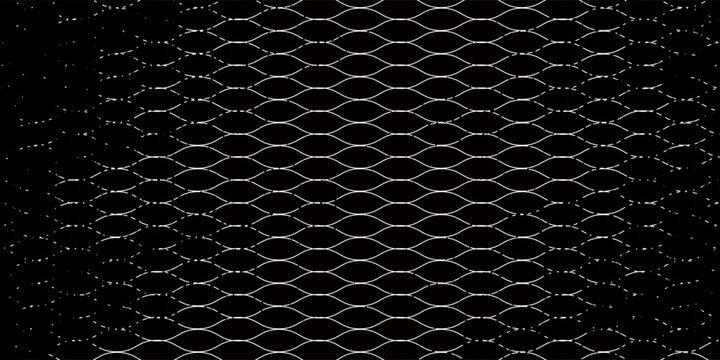 Net texture pattern on white background. Net texture pattern for backdrop and wallpaper. Realistic net pattern with black squares. Geometric background, vector Eps10