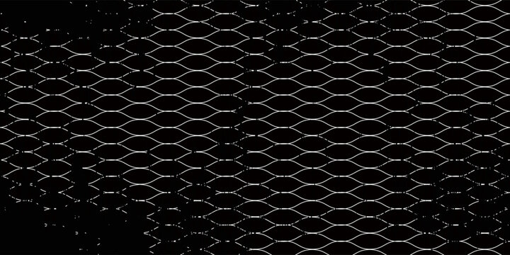 Net texture pattern on white background. Net texture pattern for backdrop and wallpaper. Realistic net pattern with black squares. Geometric background, vector Eps10