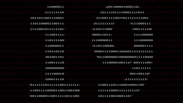 19 Number name in Binary Code Pattern. Binary numbers base background. Digital technology.