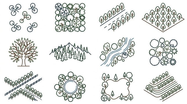 Various Polymer and Molecular Structure Diagrams