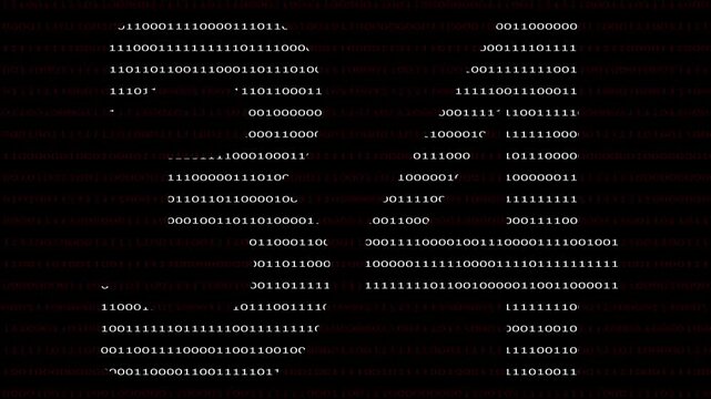 34 Number name in Binary Code Pattern. Binary numbers base background. Digital technology.