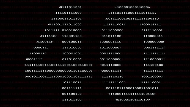 40 Number name in Binary Code Pattern. Binary numbers base background. Digital technology.