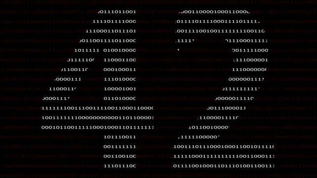 42 Number name in Binary Code Pattern. Binary numbers base background. Digital technology.
