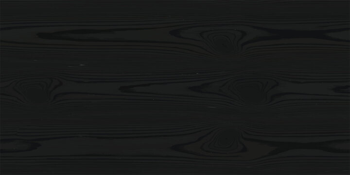 Dark black wooden board texture with natural grain patterns
