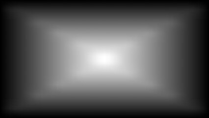 Naklejka premium White centered light burst on dark background with vignette