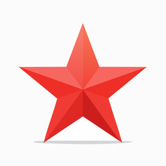 Obraz premium Red Star Icon