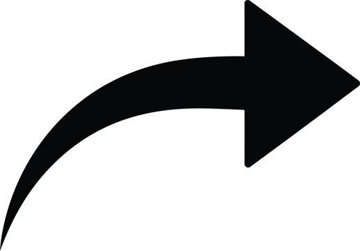 Black curved arrow pointing to the right