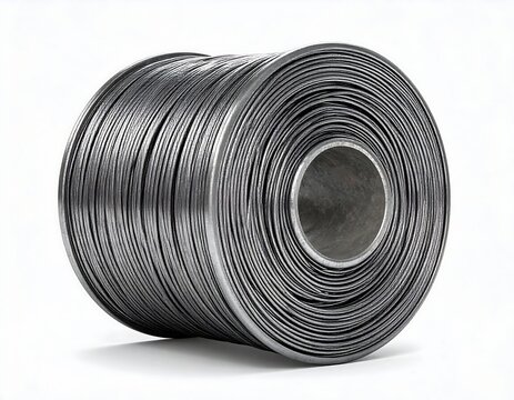 Rolled metal wire spool