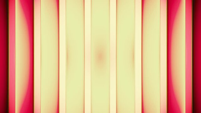 Abstract  yelow red striped background, 3D hypnotic fantasy background, 4K seamless computer graphic animation.