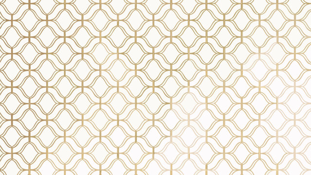 geometric grid pattern in minimalist gold and white repeating design modern abstract lines shapes symmetry background decorative art ornament aesthetic contemporary