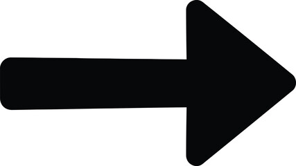 Modern right arrow pointing direction sign © Mst
