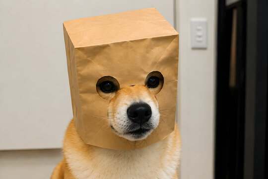 shy dog