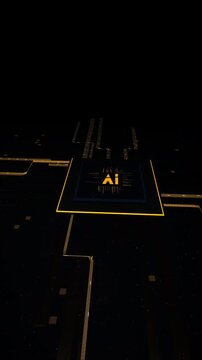 Detailed close-up of Quantum AI Motherboard: Static Left Aligned Plate