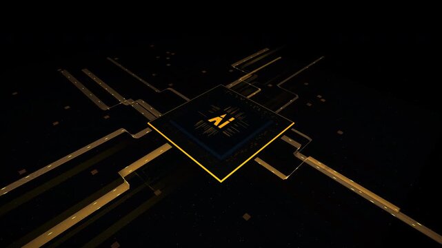 Spacious scenic view of Quantum AI Motherboard: Static Wide Overview