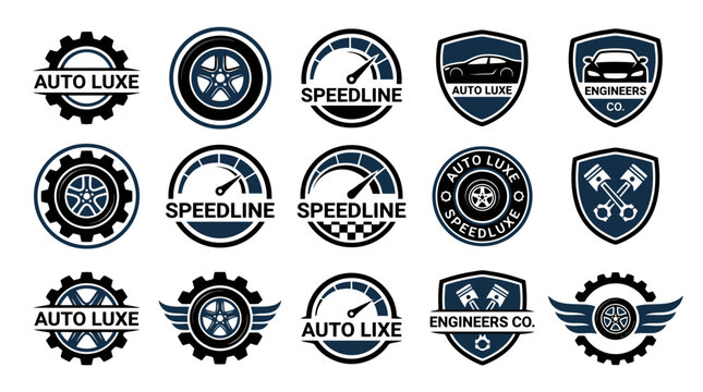Black and white car logos.