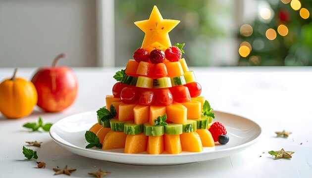Festive fruit tree