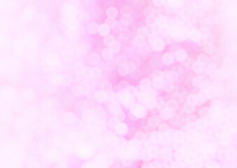 Fototapeta premium Pink bokeh background, light blur texture, abstract pastel glitter sparkle backdrop for romantic wedding valentine card template design