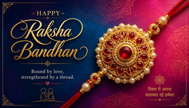 brotherhood event in india, family affection in india, rakhi greeting card, decorative rakhi invitation, rakhi floral background