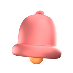 Fototapeta premium 3D Notification Bell Icon for E-commerce and App Alert
