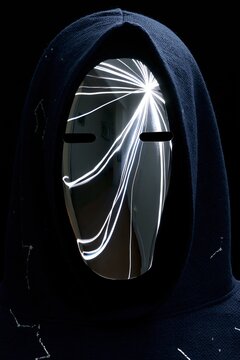 Futuristic mask avatars and mystical sci-fi masks 