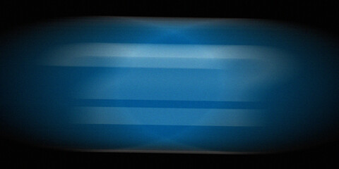 Naklejka premium Glowing blue light beam emanating from center on dark background with motion blur effect representing energy speed and technology.