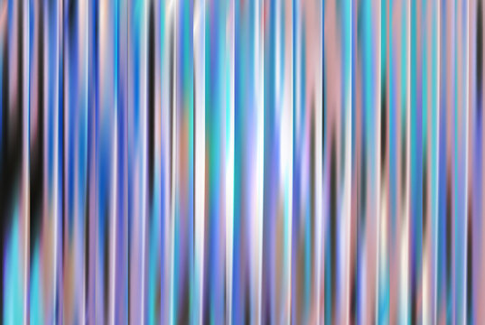 Abstract holographic, iridescent soft pastel background with vertical stripes, ribbed glass texture. Perfect for modern design, web interfaces, or minimalist creative projects.