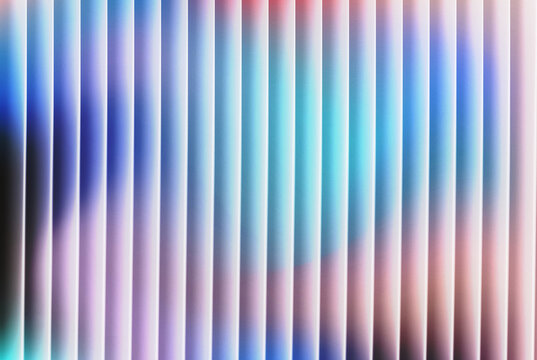 Abstract holographic, iridescent soft pastel background with vertical stripes, ribbed glass texture. Perfect for modern design, web interfaces, or minimalist creative projects.