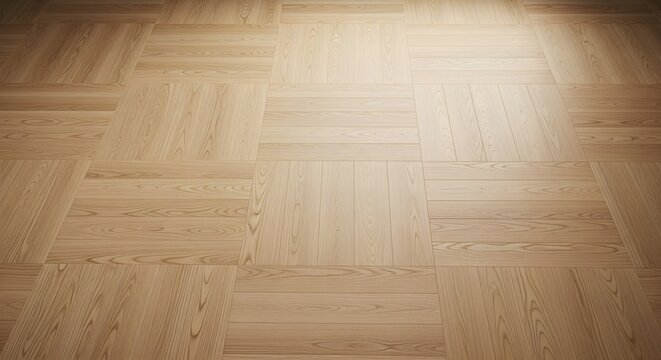 Seamless pattern of light wooden parquet flooring