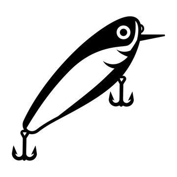 Wobbler bait. Fishing lure icon