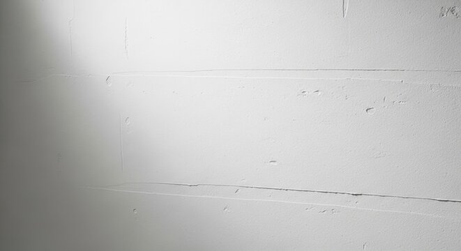 Bare white plaster wall surface with subtle imperfections and textured details