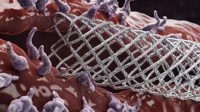 Thrombocyte fibrin thread secretion and vascular wound blood clotting