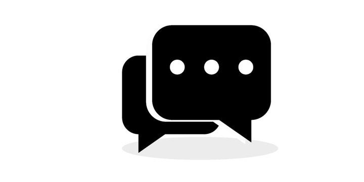 Bubble Speech Icon Vector Illustration Logo Template. Eps10