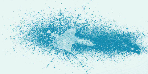 Blue dolphin swimming in clear ocean water with splash waves and bubbles vector illustration design © AMINUL