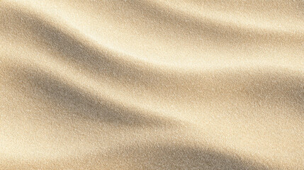 Obraz premium Close view of smooth beach sand with gentle patterns and warm light during summer day