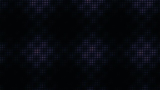 Glowing LED dot matrix background in purple and blue tones